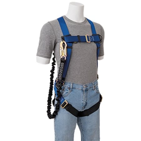 Gemtor Full Body Harness with Lanyard, Vest Style, Universal VP506-2